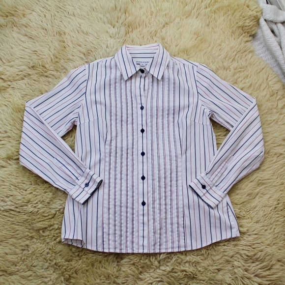 Pendleton Women's Button Up White Shirt Size 8 - Picture 1 of 6
